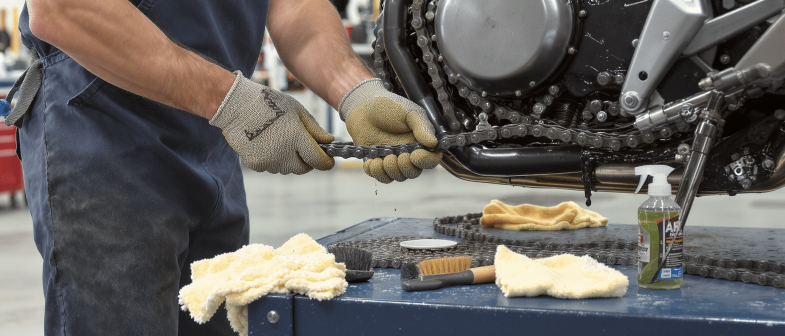 découvrez nos conseils pratiques pour graisser efficacement la chaîne de votre moto. apprenez les étapes essentielles, les outils nécessaires et les astuces pour garantir la longévité de votre chaîne et un meilleur rendement lors de vos trajets. ne laissez pas l'entretien de votre moto au hasard !